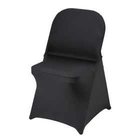 Stretch Spandex Folding Chair Covers, Universal Fitted Chair Cover, Removable Washable Protective Slipcovers, for Wedding, Holiday, Banquet, Part